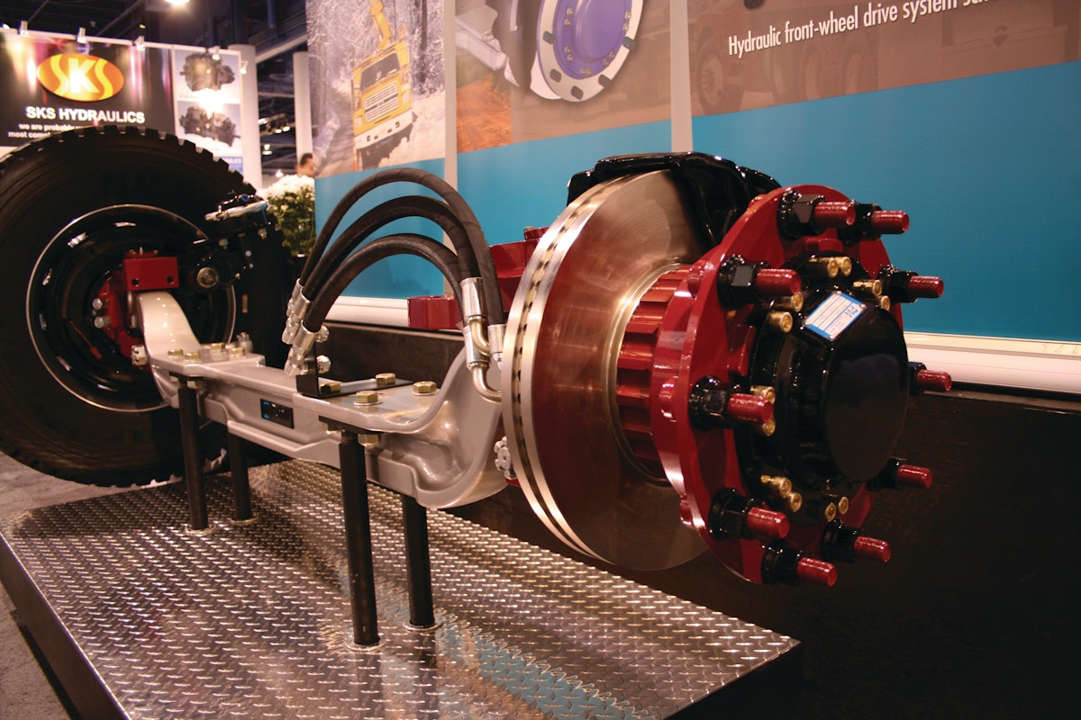 EZ Trac steerable hydraulic drive axle From Terra Drive Systems (TDS