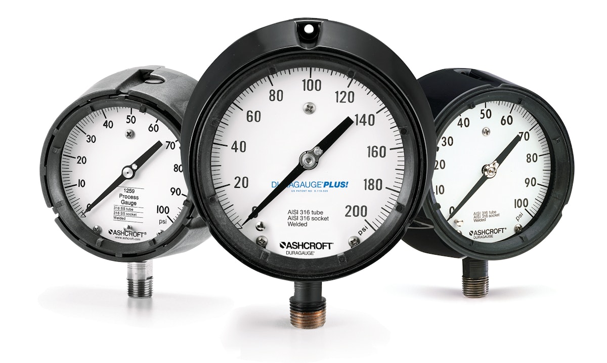 1200 Series (ASME grade 2A) Pressure Gauges From Ashcroft, Inc. OEM
