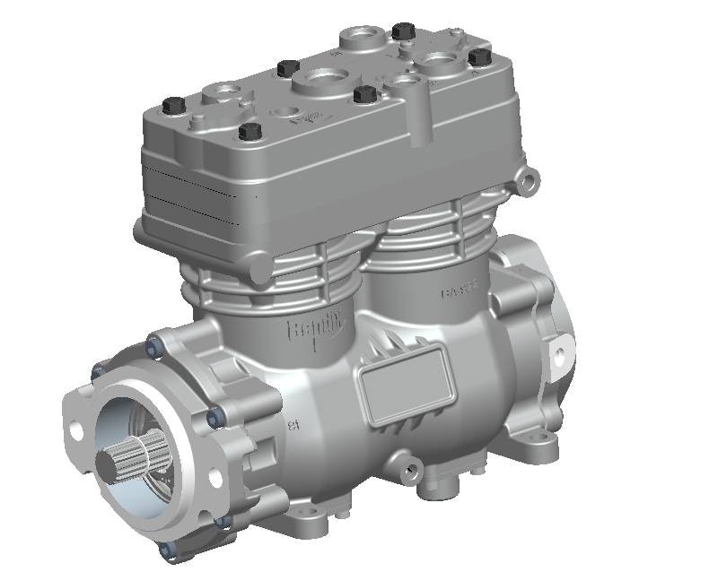 BA-922 SAE BB Big Twin Air Compressor From: Bendix Commercial Vehicle ...