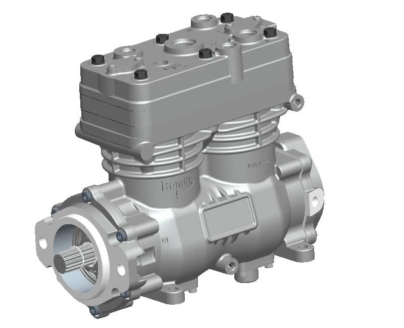 BA-922 SAE BB Big Twin Air Compressor From: Bendix Commercial