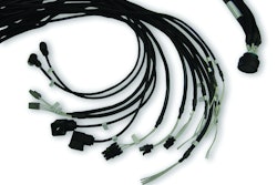 A cable harness complete with different connectors is supplied with the control unit