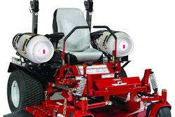 Propane-fueled commercial mowers, like the Ferris Propane Powered IS 3100 ZP zero-turn mower, reduce GHG emissions by almost 50% over gasoline models, and also reduce CO emissions by more than 80%.