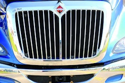 Radar sensor at front of vehicle helps drivers keep a safe following distance.