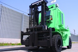 Mitsubishi Heavy Industries' radiation shielded cabin forklift's cab is fully-sealed and constructed of 100 mm thick steel plates with 230 mm thick lead glass. All of the cab sides are welded to ensure maximum shielding against radiation. The forklift cabs are equipped with special filters that remove dust and other radiation-contaminated material. The cab is also pressurized by air purifier to prevent external air from entering.