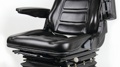 Iowa Export-Import's full adjustment seat with suspension which includes weight and three-position height adjustment.