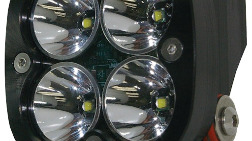 The Squadron LED light from Baja Designs includes four CREE XML LEDs, considered to be one of the brightest and most efficient LEDs on the market, to provide users with 3600 lumens of light output.