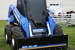 New Holland's Big Blue, one of the two 200 Series skid steer loaders up for auction.
