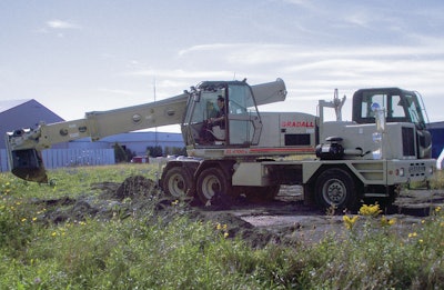 In the world of road building and construction equipment, Gradall Industries’ telescoping-boom excavators stand out with unique digging abilities and overall product quality. First engineered in 1946, Gradall developed a unique tilting and telescoping-boom design to provide faster and more controlled grading than traditional knuckle-boom excavators.