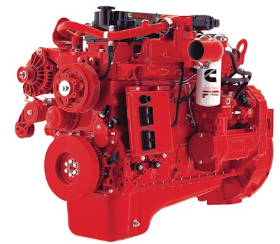 The QSB6.7 engine from Cummins will increase fuel economy while meeting Tier 4 Final/EU Stage IV emissions regulations.