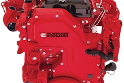 On display at INTERMAT 2012, the QSX15 engine from Cummins will be ready to meet Tier 4 Final/EU Stage IV emissions regulations which take effect in 2014.