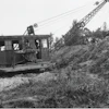 The Monighan 1-T was the first dragline to be equipped with walking shoes.