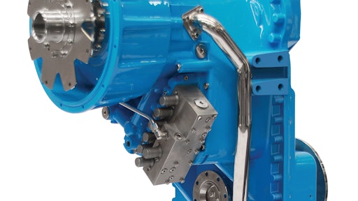 Dana's TZL16 Powershift Transmission, on display at INTERMAT 2012.
