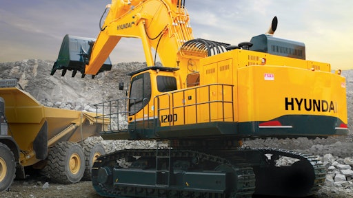 The new Hyundai R1200-9 excavator.