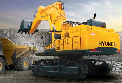 The new Hyundai R1200-9 excavator.
