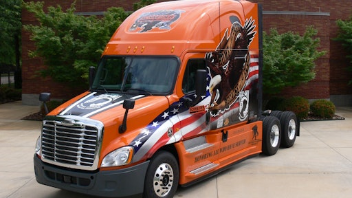 Freightliner Trucks Presents Ride Of Pride Trucks To Schneider National And Cargo Transporters Oem Off Highway