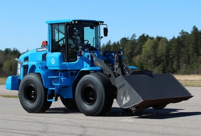 The Volvo L60G PCP reaches 64mph.