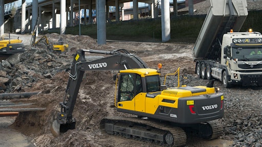 Volvo's EC220D crawler excavator.