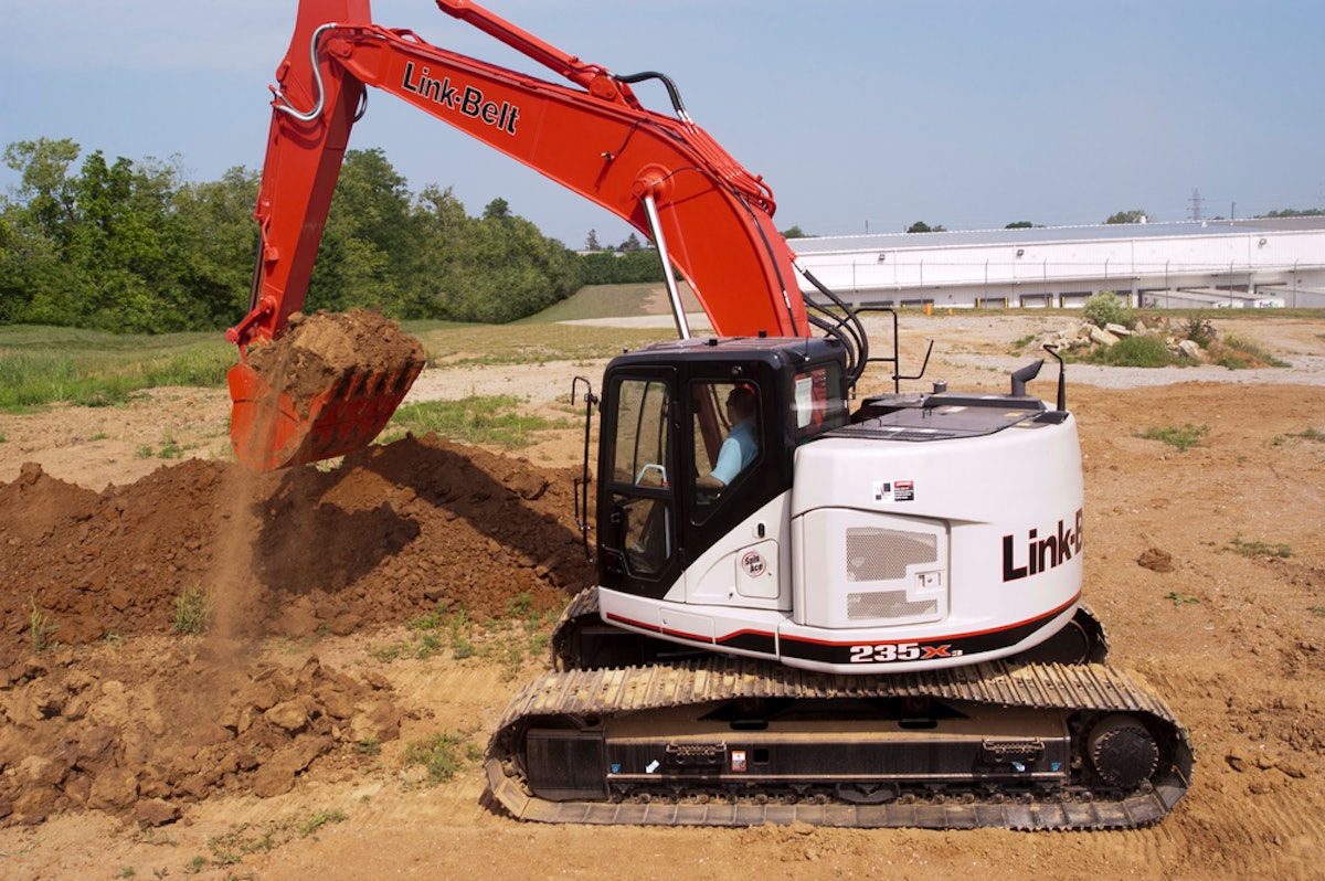 Link online belt excavator