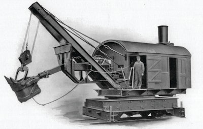 Rated from 1-1/4 to 2 cubic yards, the Type No. 4 was the largest Thew horizontal crowd steam shovel.