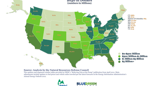 U.S. fuel savings by state.