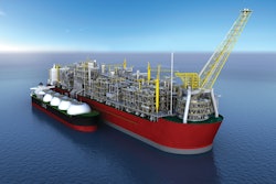 Shell is building the world's first floating liquefied natural gas facility (FLNG), which will extract and refine LNG as it moves across the ocean to deliver the final product to customers. Read more about it at www.oemoffhighway.com/10779958