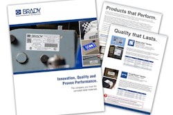 The cover of the Brady Corp. label materials brochure.