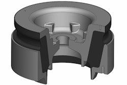 The conical bearing from ContiTech Vibration Control can withstand loads of up to 150 kN.