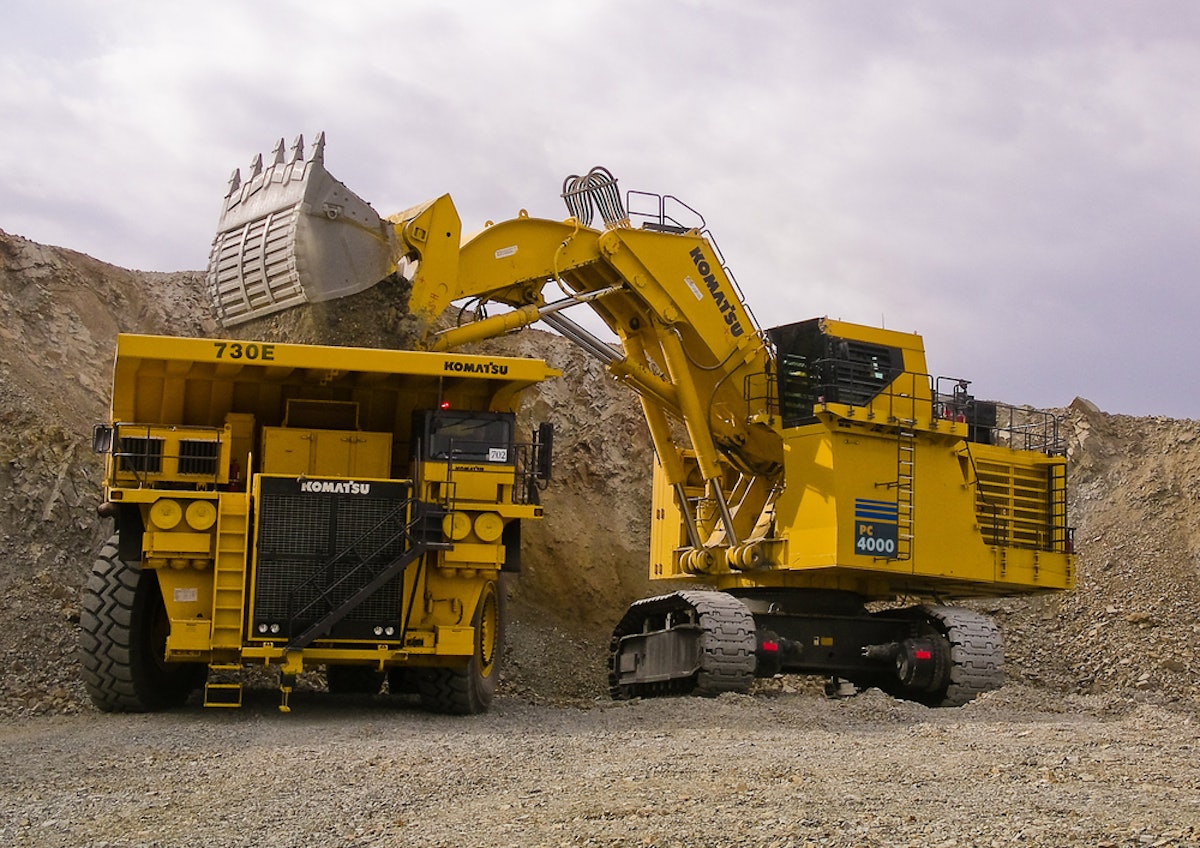 Komatsu's PC4000 Hydraulic Shovel Provides Reliability and Durability ...