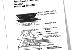 A graphic of a typical membrane switch construction.