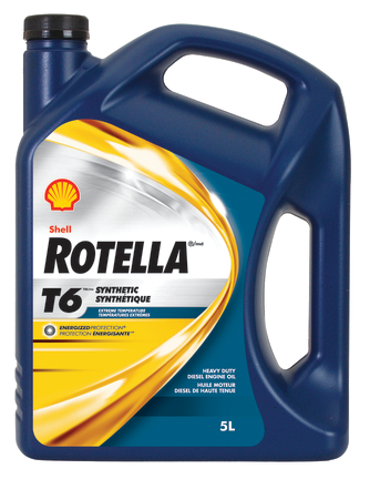 Shell Rotella T6 0W-40 Full Synthetic Heavy-Duty Diesel Engine Oil From ...