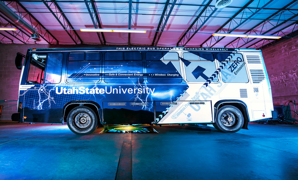 Msum Bus Utah State University announces wirelessly charged electric bus. | OEM ...