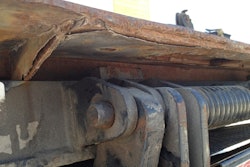 Corrosion to lift gate coated with standard industry materials.