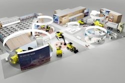 Volvo CE's indoor booth at bauma 2013