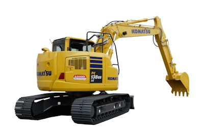 Komatsu Pc138 Uclc 10 Tight Tail Swing Hydraulic Excavator