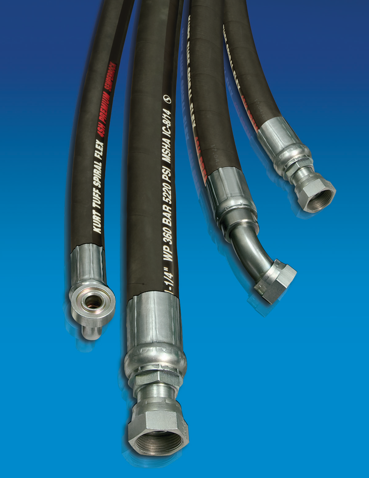 Kurt Tuff Spiral Flex Hydraulic Hose From Kurt Hydraulics OEM Off