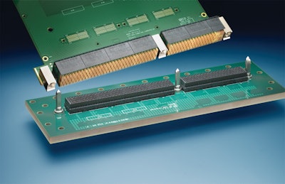 The MULTIGIG RT 2-R connector improved upon traditional connector technology by featuring four points of contact which improves durability in rugged applications as well as reliability for the board-to-board interface.