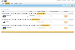 A screen shot of the soon-to-be-launched AEF ISOBUS database.