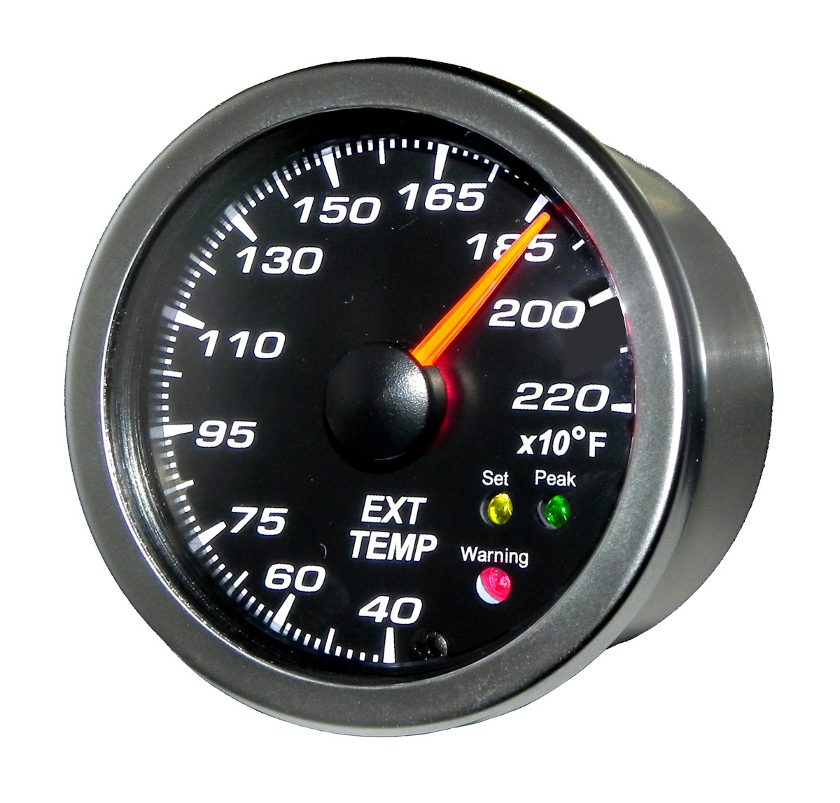 Analog EGT Pyrometer Gauge with Warning & Max Temperature Recall From