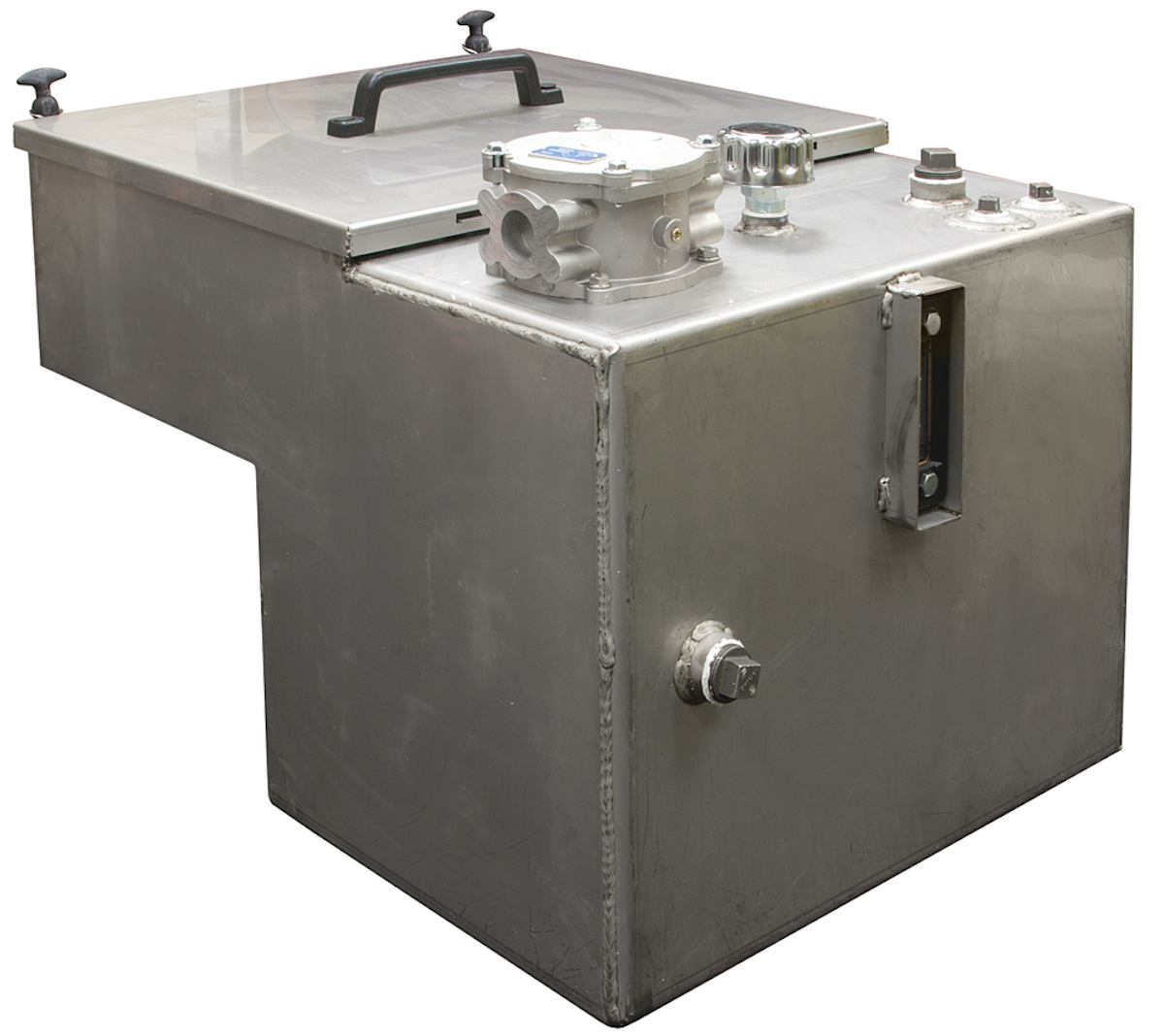 30Gallon Stainless Steel Reservoir with Valve Enclosure From Buyers