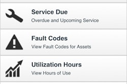 Caterpillar Vision Link Mobile Homescreen