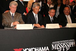 Yokohama Gov Bryant Mr Noji At Yokohama Plant Signing Ceremony In West Point Miss
