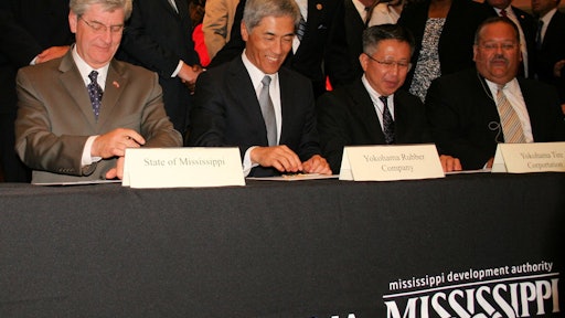 Yokohama Gov Bryant Mr Noji At Yokohama Plant Signing Ceremony In West Point Miss