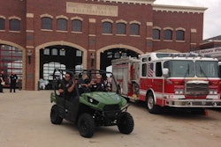 Members of Moore's Police Dept. take advantage of Kawasaki's Teryx4 750 4x4 four-passenger utility vehicle.