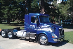 DME-fueled trucks, now under development by Volvo, will offer an ultra-low emission alternative to diesel as DME produces no soot or PM due to its lack of a carbon-carbon bond.