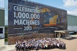 Employees Celebrate The Production Of Jc Bs One Millionth Machine 2