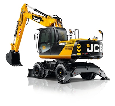 JCB JS160 excavator with Stage IIIB/Tier 4 Interim engine