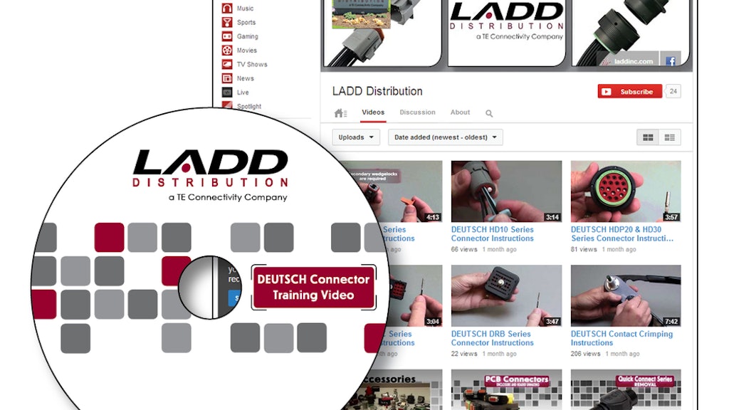 LADD Distribution Releases Instructional Videos for TE Connectivity's