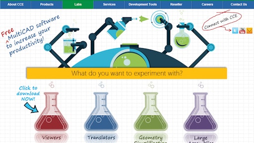 CCE Labs is a web portal where users can download free versions of CCE products such as the company's multi-CAD software EnSuite.
