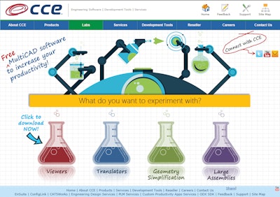 CCE Labs is a web portal where users can download free versions of CCE products such as the company's multi-CAD software EnSuite.