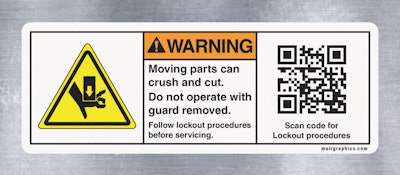 An example of how QR codes can be used.